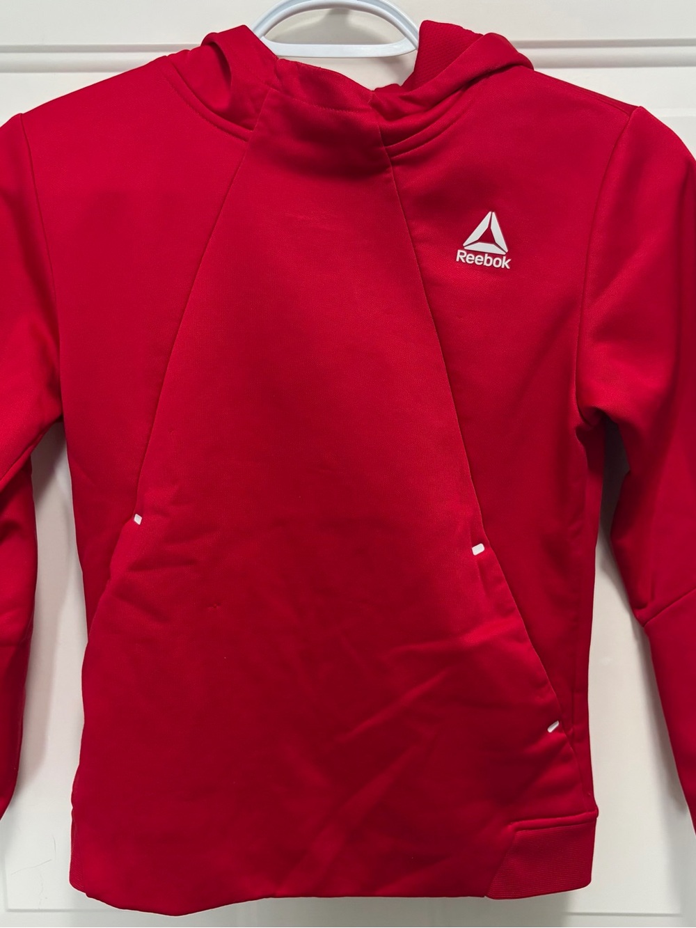 Reebok Kids Red Performance Hoodie Size 8 Medium Athletic Pullover